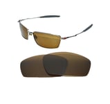 NEW POLARIZED BRONZE REPLACEMENT LENS FOR OAKLEY SQUARE WHISKER SUNGLASSES