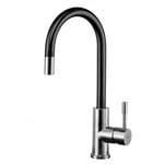 Bluewater Black mat Kitchen Sink tap Made of Stainless Steel with Pull-Out spout Lima-INOX