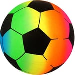 Fotboll Regnbåge Fotboll Pvc Flerfärgad Design Boll Sport Utomhus Pool Strand Lekplats Trädgårdsspel Barn Pojkar Flickor Leksak