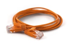 Wantec wW Patchkabel CAT6A rund 2.8mm UTP orange 3.0m - Netzwerk - Patchkabel - 3 m - Cat6a - U/UTP (UTP) - RJ-45 - RJ-45 - Gelb (7260)