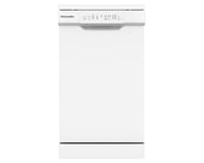 Montpellier MDW1054W 45cm 10 Place Freestanding Slimline White Dishwasher