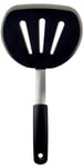 OXO Good Grips – Spatule à crêpes flexible en silicone - Spatule de cuisine pour crêpes et pancakes silicone - Silicone, Acier inoxydable, Noir, 30 cm