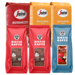 Rigtig Kaffe & Segafredo Mixpaket 6 kg hela kaffebönor