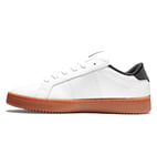 DC Shoes Striker-Chaussures en Cuir pour Homme Basket, White Gum, 38.5 EU