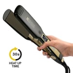 Wide Plate 3D Floating 1.75inch Hair Straightener KIPOZI Flat Iron Fast Heater