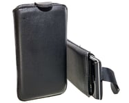 caseroxx Slide-Pouch for Sony Xperia L in black made of neoprene
