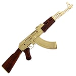 Denix AK47 Assault Rifle Gold, Russia 1947 Replika