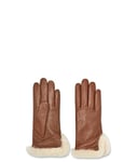 UGG Women's W Leather Sheepskin Vent Glove, Chestnut, S