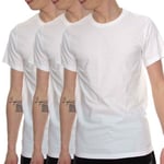 Calvin Klein 3P Cotton Stretch Crew Neck T-Shirt Vit bomull Large Herr