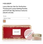 Laura Mercier ❤️ Translucent Loose Setting Powder & Puff Set - Med Deep ❤️ BOXED