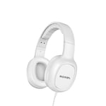 Over-Ear Head-Mounted Wired Headphones - Compatible with Android and IOS - White