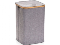 Zeller ZELLER tvättkorg 33x50cm, linne/bambu, grå 14232 universal