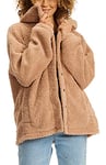 Billabong Women's Days Sherpa N Cozy Polar Fleece Jacket, Warm Sand/Warm Sand, S