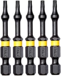 Impulsvridmunstycke DeWalt Extreme DT7393T-QZ; T10; 5 st.