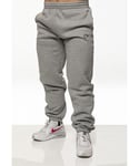 Nike Mens 3D Logo Joggers in Grey Cotton - Size Small