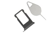 OnlyTech - SIM Card Tray/Holder Compatible with iPhone 8 and SE 2020 Black - With Installed Waterproof Ring + Extraction Tool