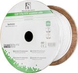 DELTACO F/FTP folieskärmad inst.kabel, Cat6a, LSZH , 100m rulle, vit (TP-50C)