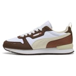 PUMA R78 Sneaker - PUMA White/brun/gul, storlek 46