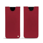 Pochette cuir Samsung Galaxy Note20 Ultra - Pochette - Rouge - Cuir saffiano - Neuf