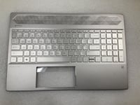 For HP Pavilion 15-CS 15-CW L55710-031 L49393-031 UK English Palmrest Keyboard