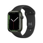 Apple Watch (Series 7) 2021 GPS + Cellular 41 mm - Aluminium Vert - Bracelet sport Noir