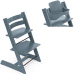 PAKKE, Stokke Tripp Trapp® chair + baby set - fjord blue