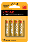 Kodak ULTRA premium alkaline AA battery (4 pack)