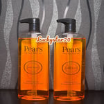 2 x Pears Body Wash 500ml Pure and Gentle Original Made With Natural Oils