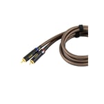 4Connect RCA signalkabel Stage 5 1 Meter, Quad-skjermet, Twisted, OFC