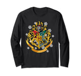 Harry Potter Christmas Crest Long Sleeve T-Shirt