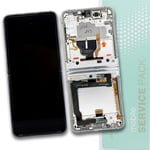 AMOLED Screen Assembly Frame For Samsung Z Flip  3 5G Replacement Silver UK