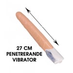 Long John Realistic Thrusting Vibrator - Natur
