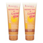 Rimmel Instant Tan Sun Shimmer Instant Tan & Gradual Glow - Medium Matte x2