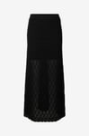 Selected FEMME - Kjol slfNiva HW Knit - Svart