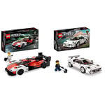 LEGO 76916 Speed Champions Porsche 963, Model Car Building Kit, Racing Vehicle Toy for Kids & 76908 Speed Champions Lamborghini Countach, Race Car Toy Model Replica