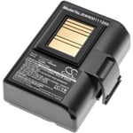 1x Batterie remplacement pour Zebra AT16004, BTRY-MPP-34MA1-01 pour imprimante, scanner, imprimante d'étiquettes (2600mAh, 7,4V, Li-ion) - Vhbw