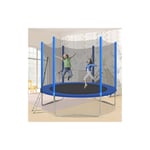 Trampoline pour enfants, ensemble de trampoline intérieur et extérieur, trampoline de jardin rond en acier galvanisé de 10 pieds, trampoline pour