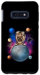 Coque pour Galaxy S10e Yorkshire Terrier On The Moon Galaxy Dog In Space Puppy