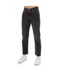 Levi's Womenss Levis 501 Crop Get Off My Cloud Jeans in Black Cotton - Size 30 Extra Short