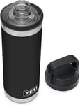 YETI Rambler 18 Oz Bottle, Vacuum Insulated, Stainless Steel with Chug Cap, Blac
