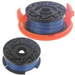 Spares2go Cover + 2 Spool Lines 10m x 1.5mm for Black and Decker Strimmer Trimmer