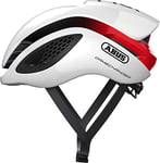 ABUS GameChanger Racing Bike Helmet - Aerodynamic Cycling Helmet with Optimal Ventilation for Men and Women - Movistar 2020, White Red, Size M