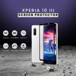Sony Xperia 10 III - Härdat glas 9H-Super Kvalitet 3D Skärmskydd