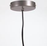 Neus, Pendel lampe, vintage, rustik, metal by Kave Home (H: 19,5 cm. x B: 31 cm. x L: 31 cm., Grå)
