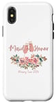 Coque pour iPhone X/XS Maid of Honor 2024 Tour de vin pour fête de mariage