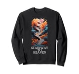 Beautiful Stairway To Heaven Celestial Colorful Design Sweatshirt