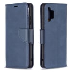 AIFILLE Compatible with Samsung A32 4G Phone Case Dark Blue Premium Leather Wallet Case for Samsung Galaxy A32 4G Smartphone with Magnetic Closure ID Card Slots Pocket Position Shockproof Protective