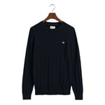 GANT Cotton Cable Crew Neck Herr