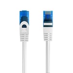 Câble Patch Ethernet Cat.5e U/UTP Transmission jusqu'à 1Gigabit, 2 connecteurs RJ45, câble PVC, CCA, AWG 26/7. Idéal pour la Transmission par Fibre Optique avec des Liaisons Gigabit/LAN, 3m, Blanc