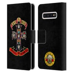 Head Case Designs Officially Licensed Guns N' Roses Appetite For Destruction Key Art Leather Book Wallet Case Cover Compatible With Samsung Galaxy S10